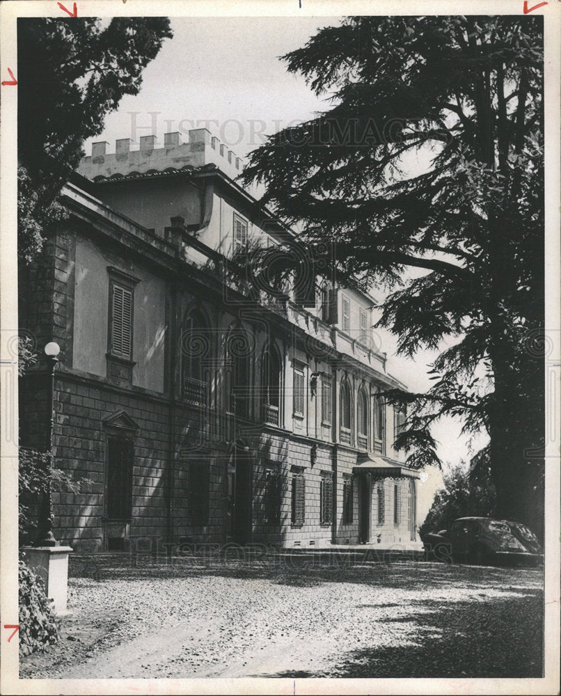 1967 Press Photo Villa Fabricotti Florence Italy - Historic Images