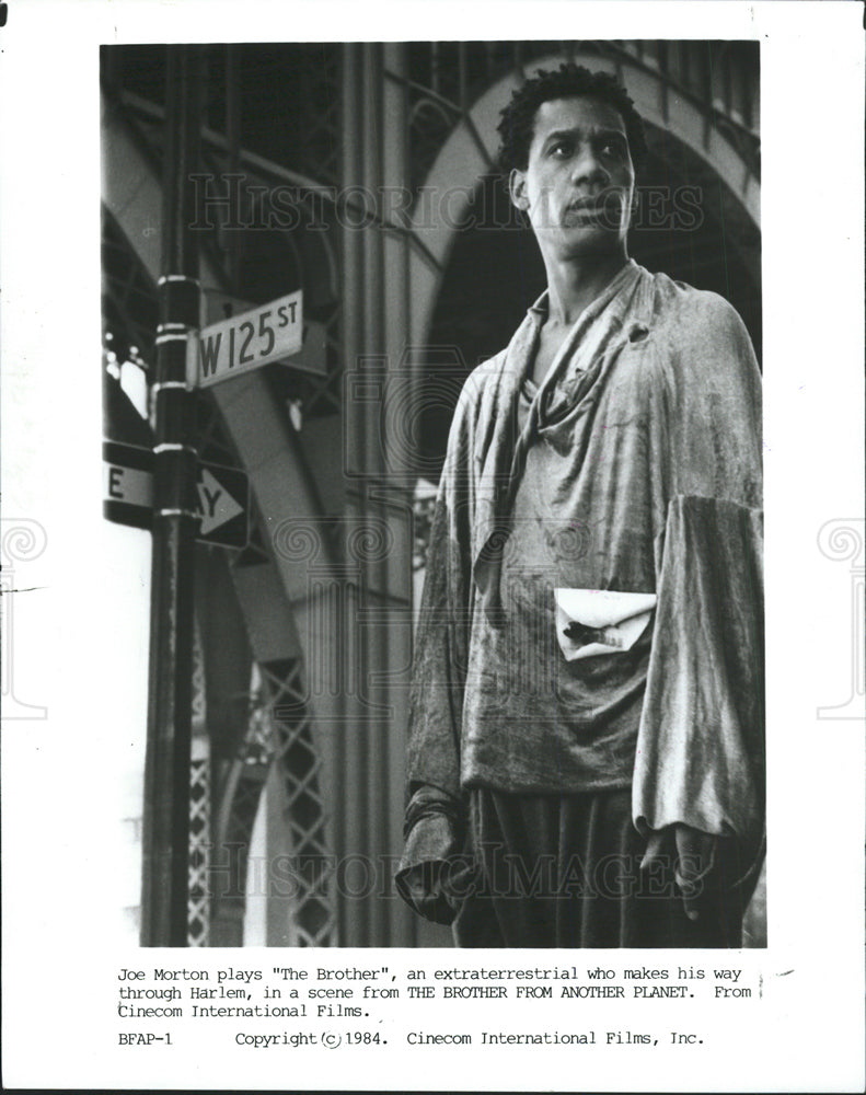 1984 Press Photo Joe Morton Film Actor Brother Harlem - Historic Images