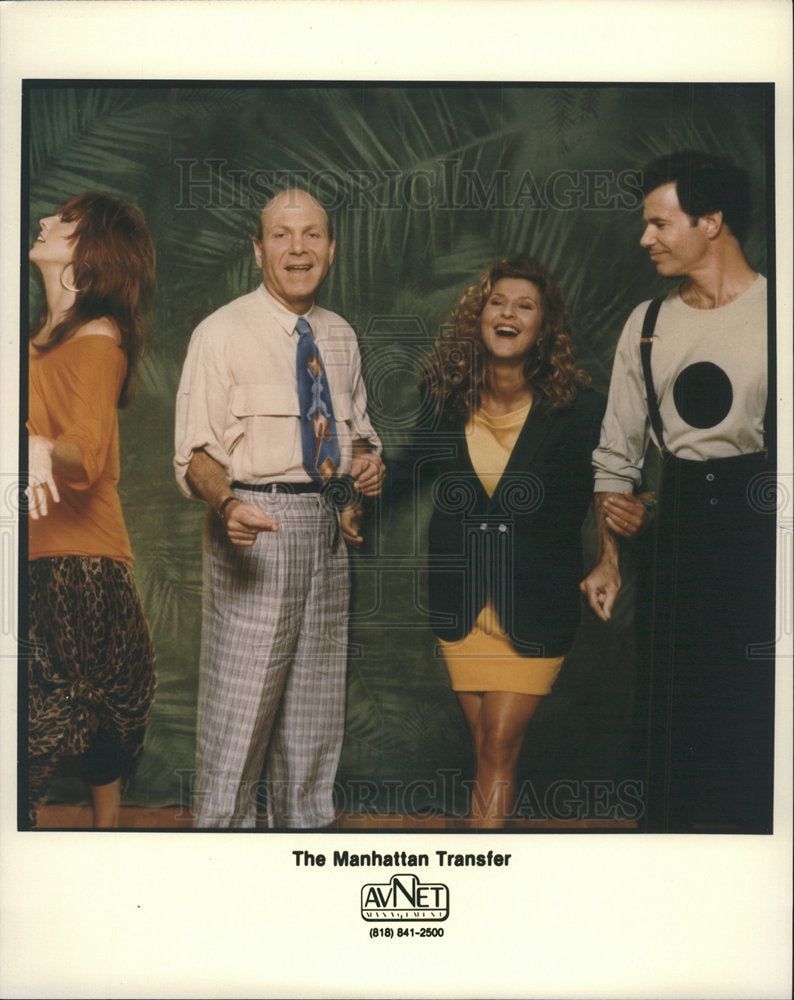 1990 Press Photo The Manhattan Transfer American vocal  - Historic Images
