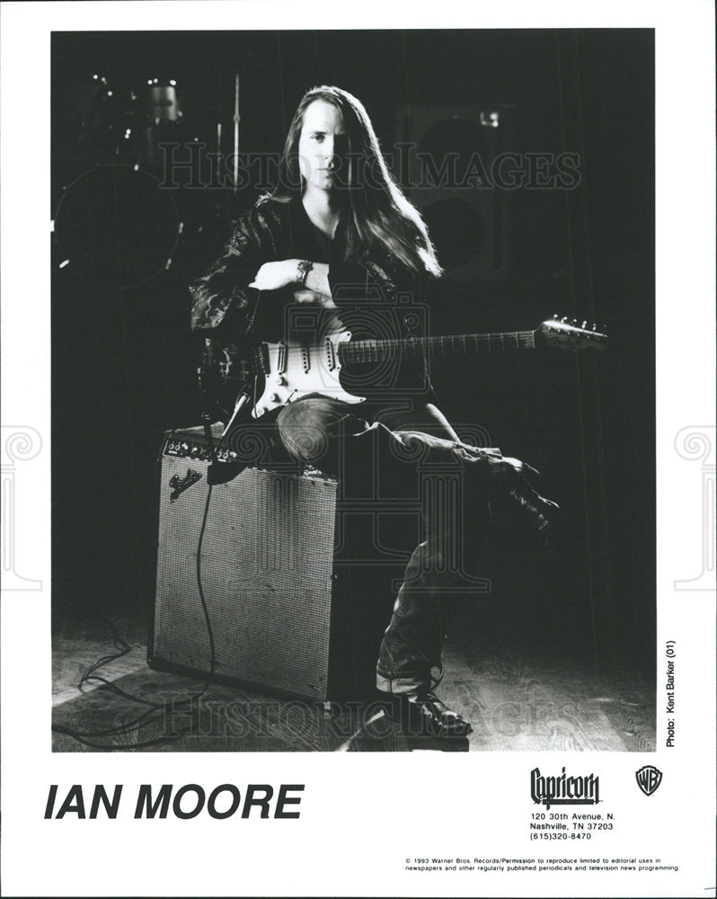1993 Press Photo Ian Moore guitarist singer songwriter - Historic Images