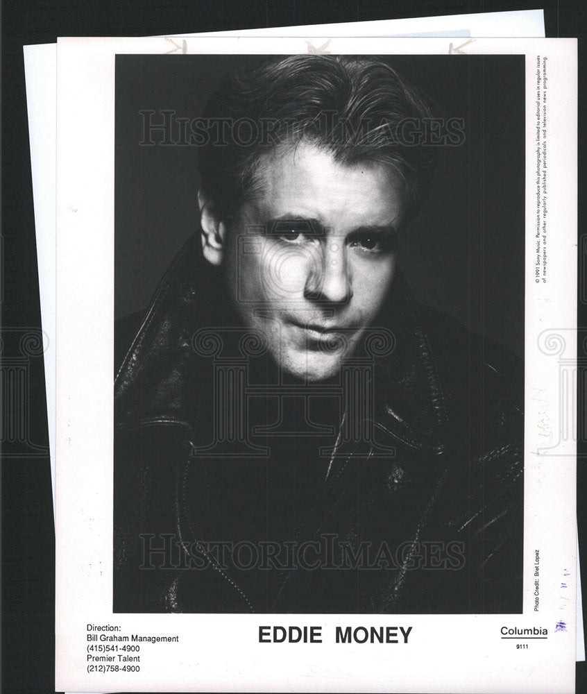 1988 Press Photo Eddie Money Rock Guitarist Singer - Historic Images