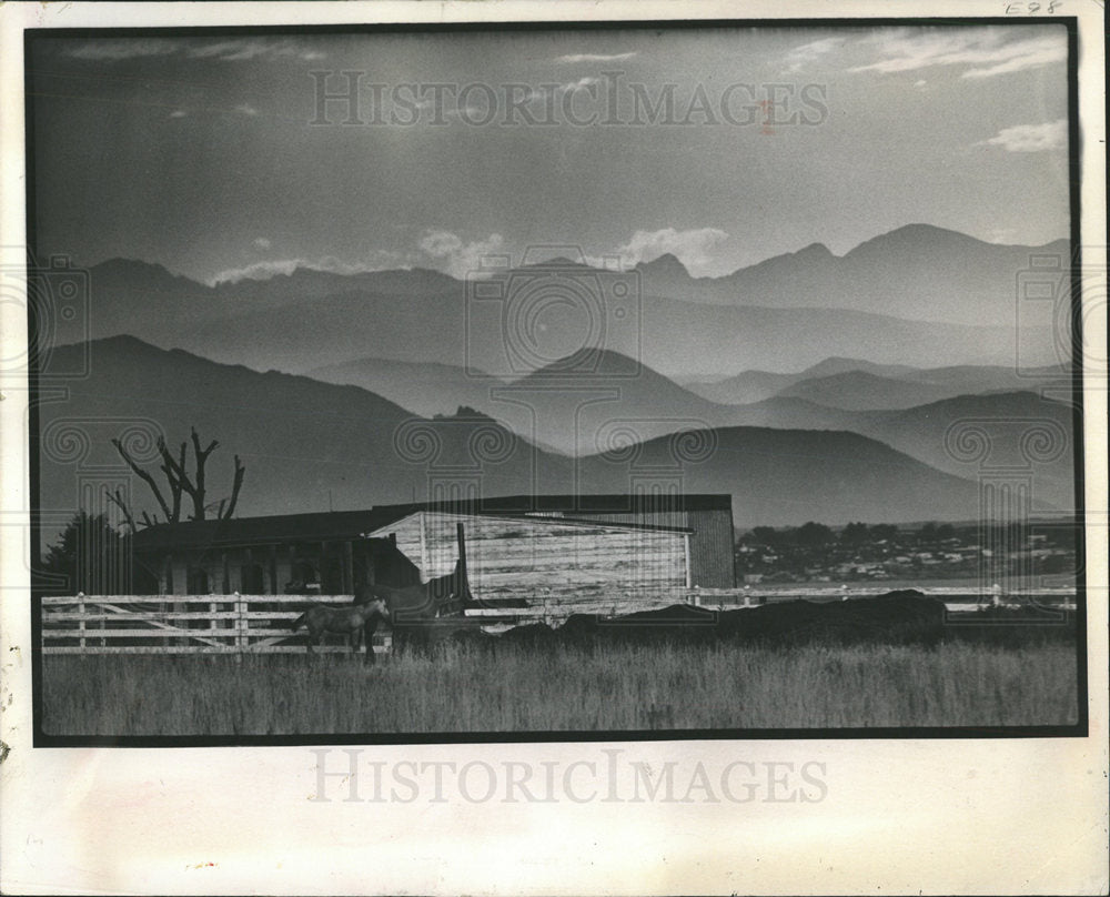 1976 Press Photo Mountains Colorado - Historic Images