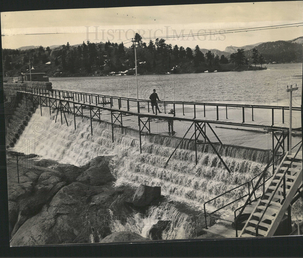 1939 Press Photo Cheesman Dam South Platte river  - Historic Images