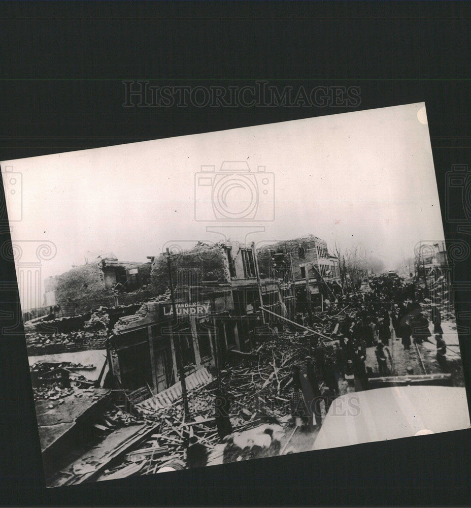 Press Photo Wrecked Buildings 24th &amp; Lake Streets - Historic Images