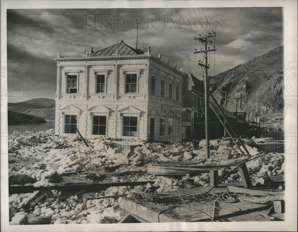 1944 Press Photo Dawson, Yukon Territory After A Floord - Historic Images