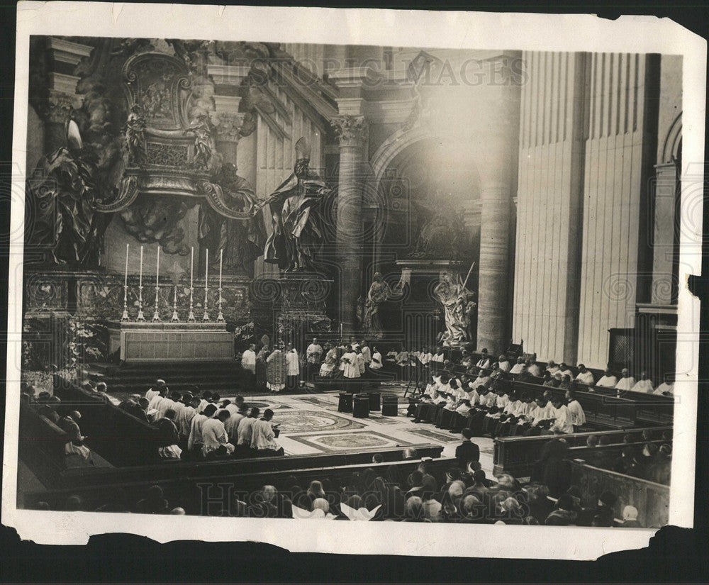1931 Press Photo St Peters Rome Sunday Services - Historic Images