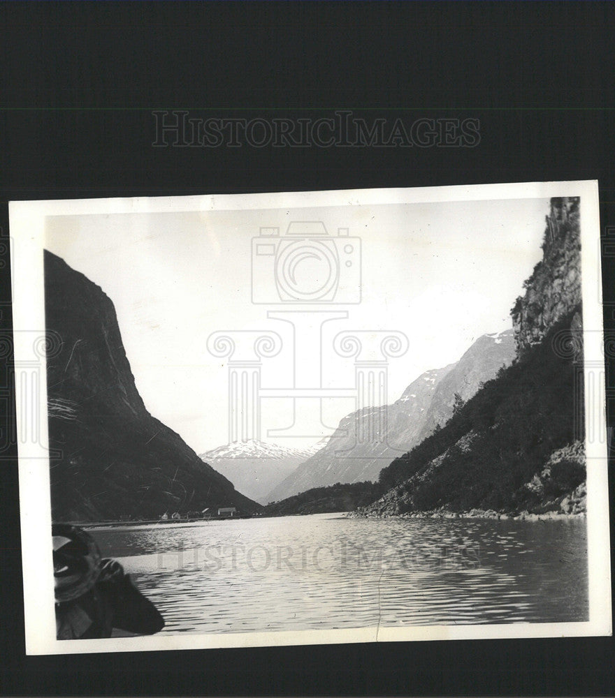 1986 Press Photo View of Loen Lake After Destruction - Historic Images