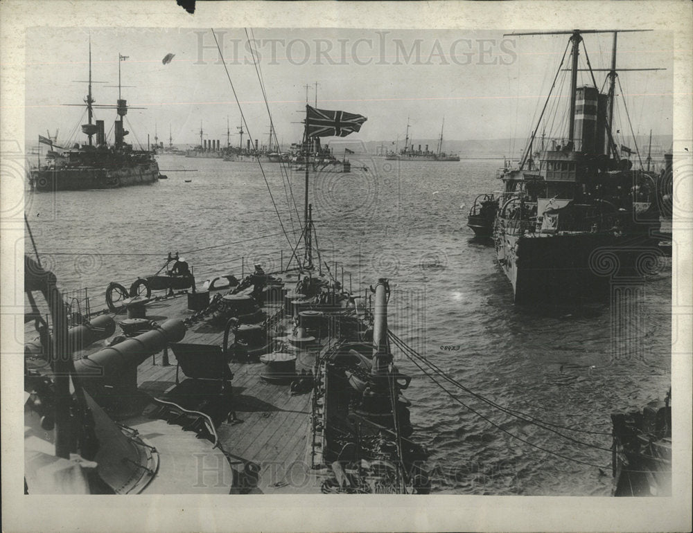 British Fleet at Anchor - Historic Images