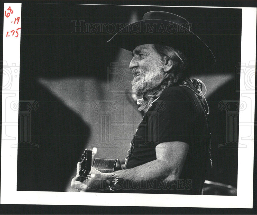1983 Press Photo Willie nelson - Historic Images
