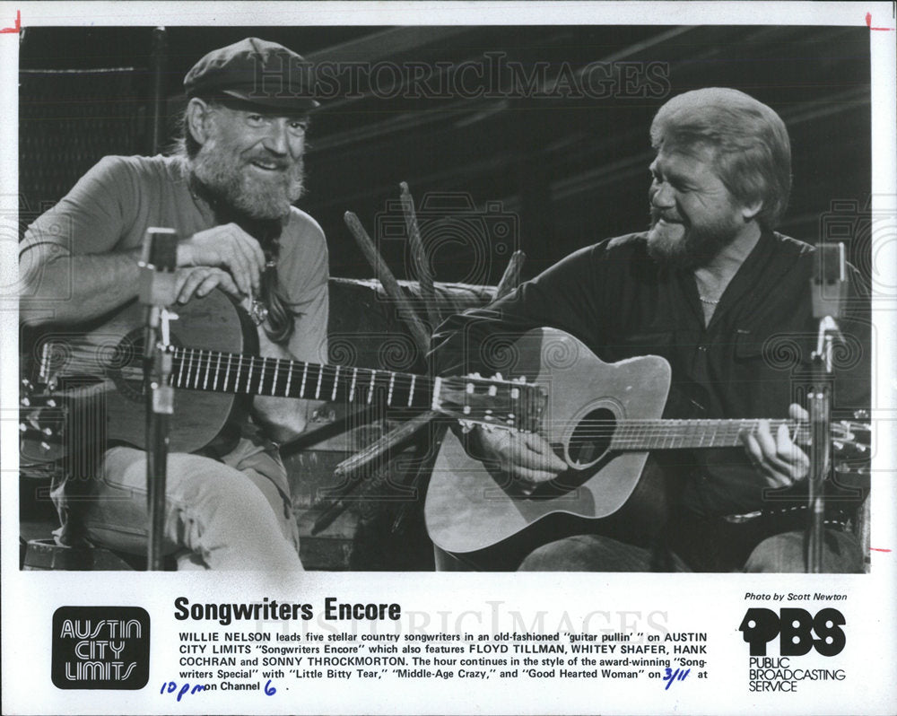 1981 Press Photo Austin City Limits Show Songwriters - Historic Images