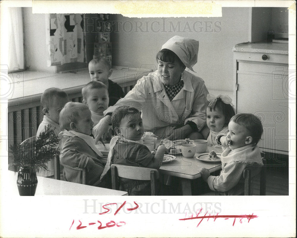 1971 Press Photo Russian nursery school - Historic Images