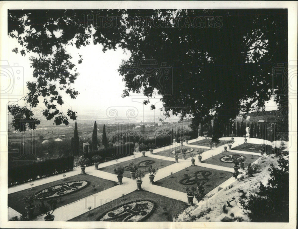 1934 Press Photo Pope Pius Summer Vatican Italy - Historic Images