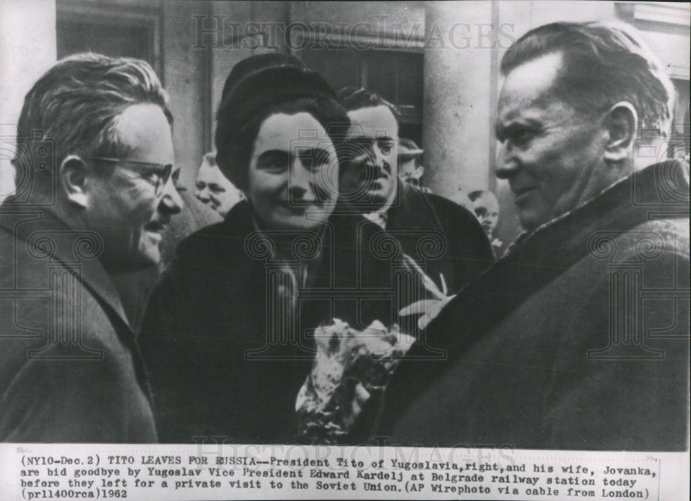 1962 Press Photo President Tito Yugoslavia Belgrade  - Historic Images