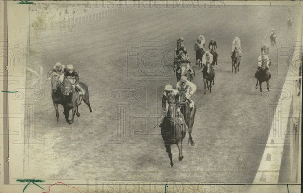 1974 Press Photo Snow Knight 50-1 Wins Epsom Derby - Historic Images