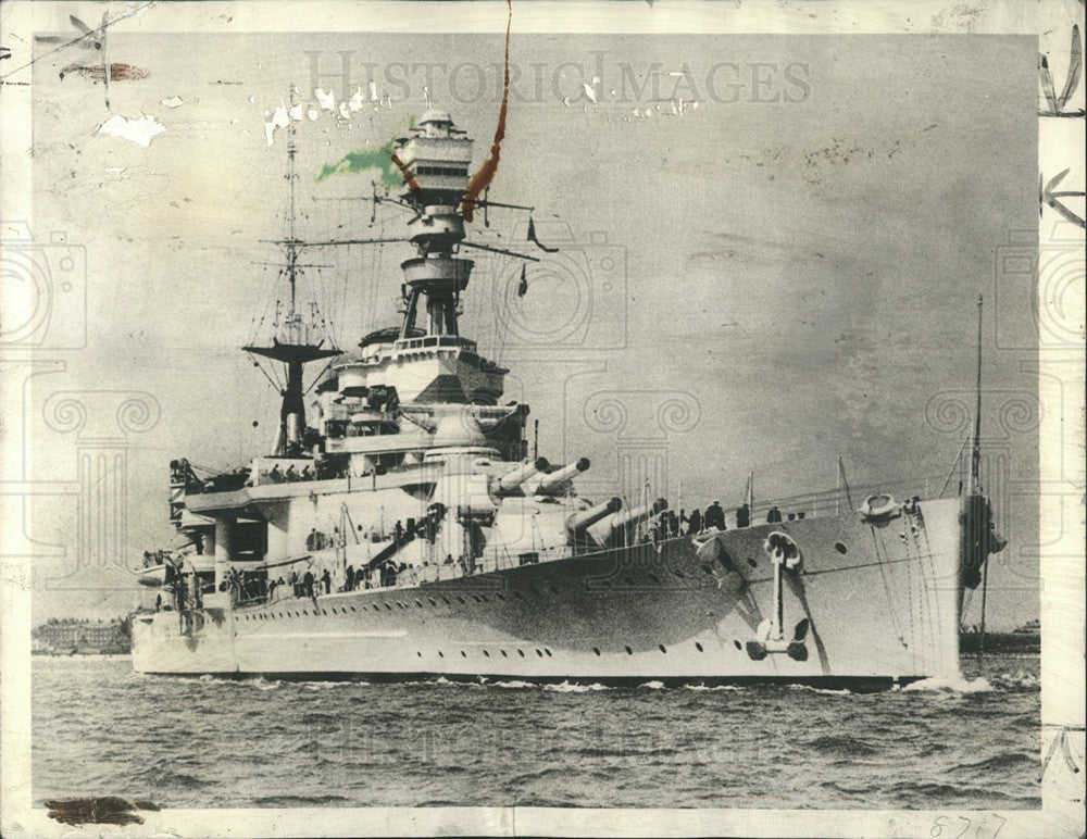 1941 Press Photo British Battle Cruiser Repulse - Historic Images