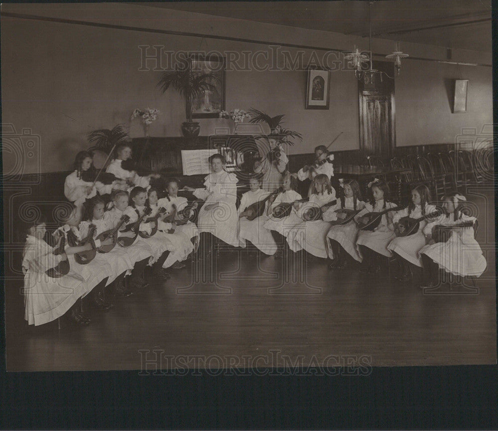 Musical School Childrens - Historic Images