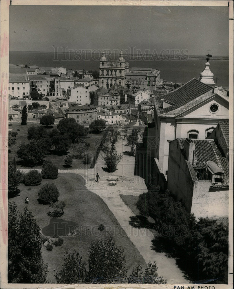 1963 Press Photo Lisbon City Vistas Bank Tagus River Ea - Historic Images