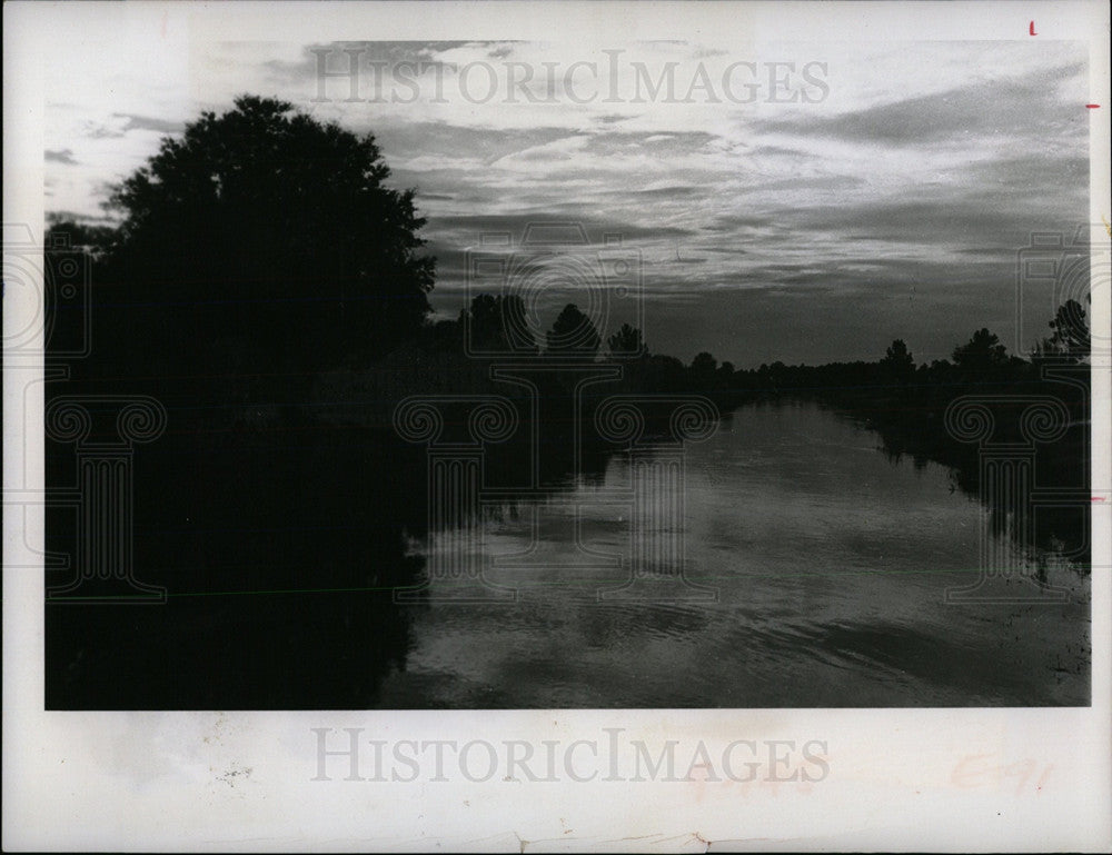1970 Press Photo Man Made Drainge Canal Old Del Verde - Historic Images