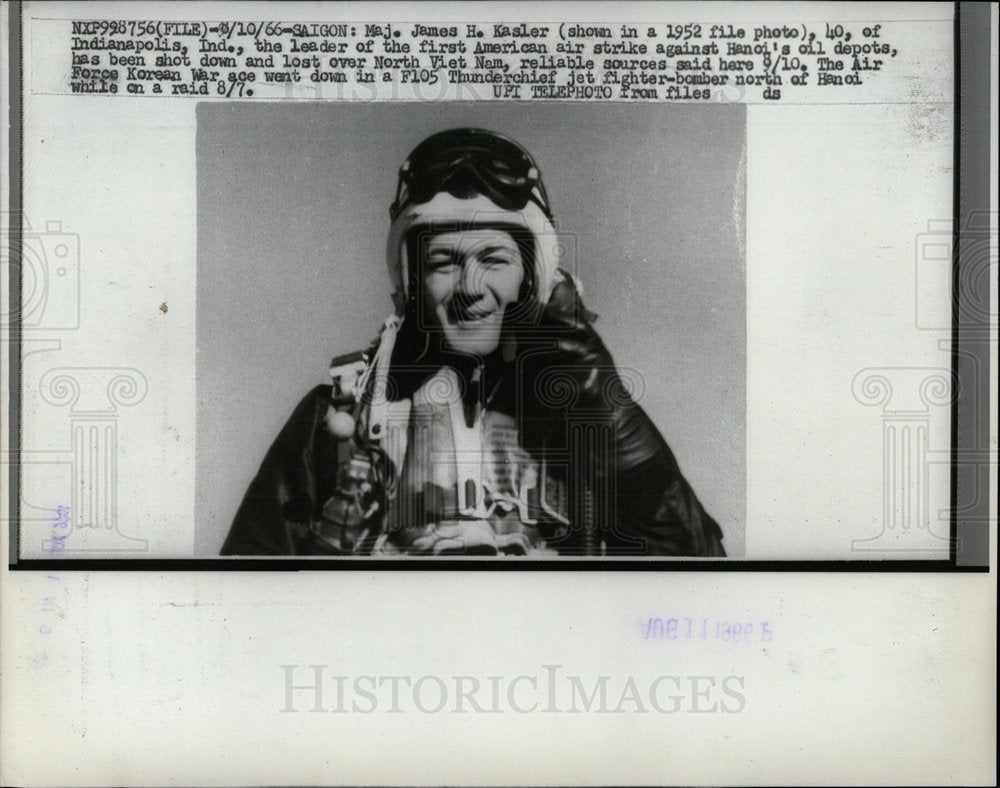 1966 Press Photo Major James Kasler Indianapolis Leader - Historic Images