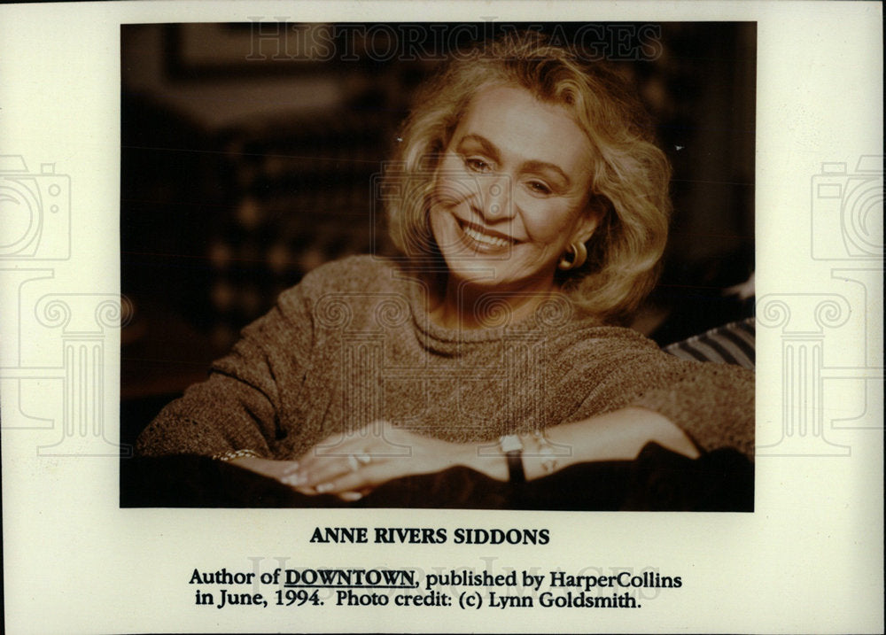 1994 Press Photo Anne Siddons American Novelist Write  - Historic Images
