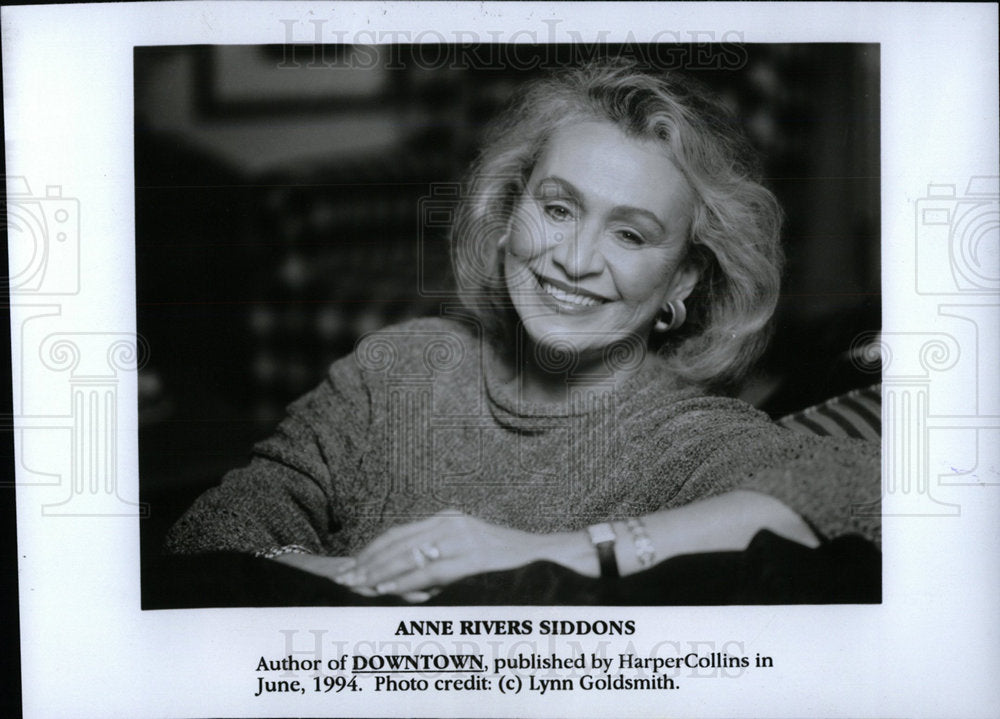 1994 Press Photo Anne Siddons American Novelist Write S - Historic Images