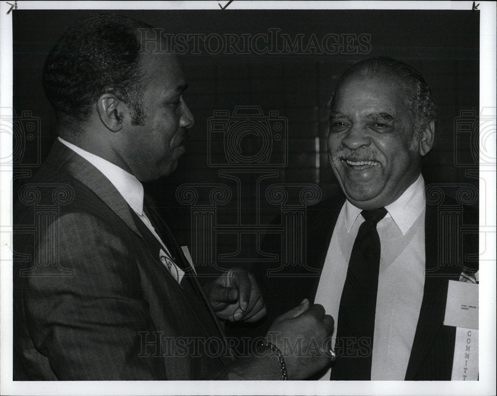 1989 Press Photo Johnson UAW Director United Negro Fund - Historic Images