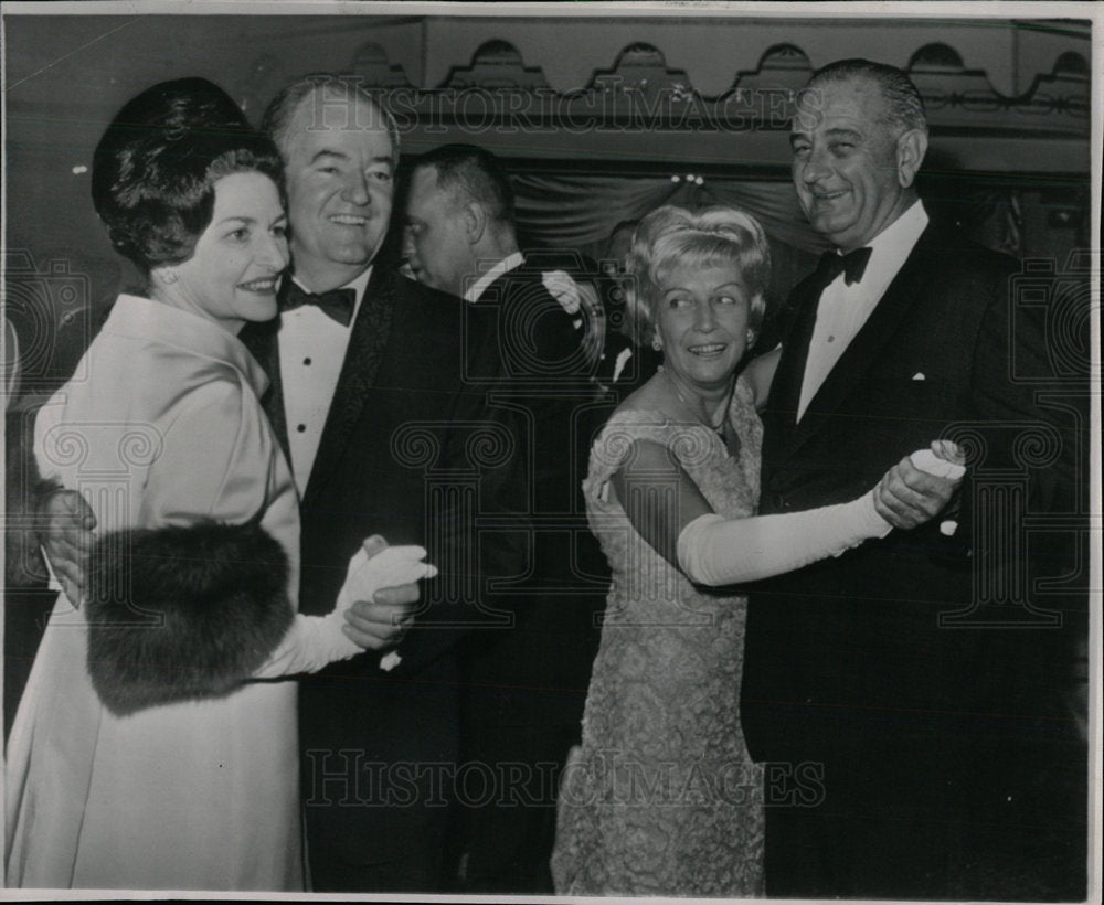 1965 Press Photo President Johnson inaugural event - Historic Images
