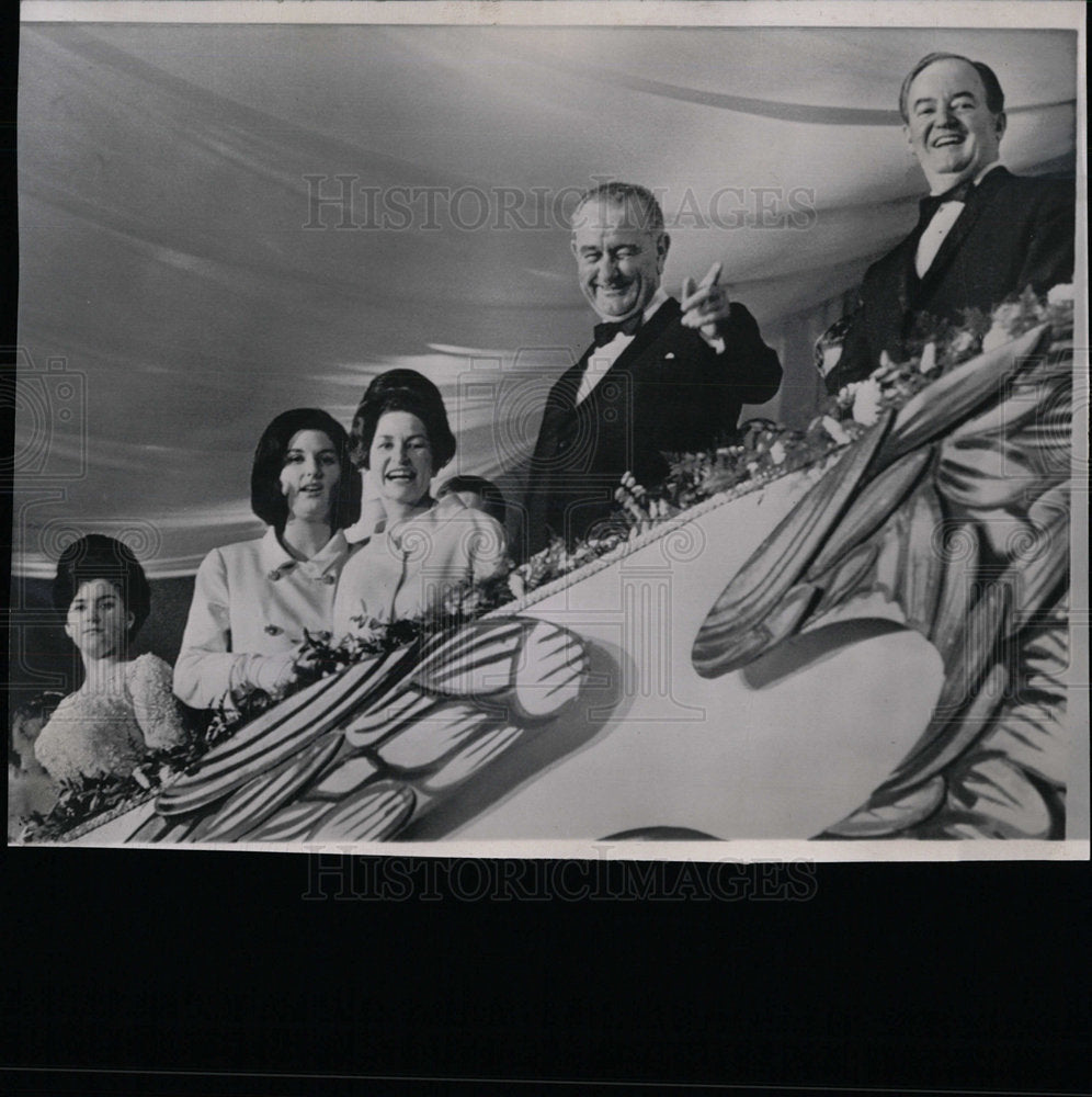 1965 Press Photo President Johnson Inaugural Ball - Historic Images