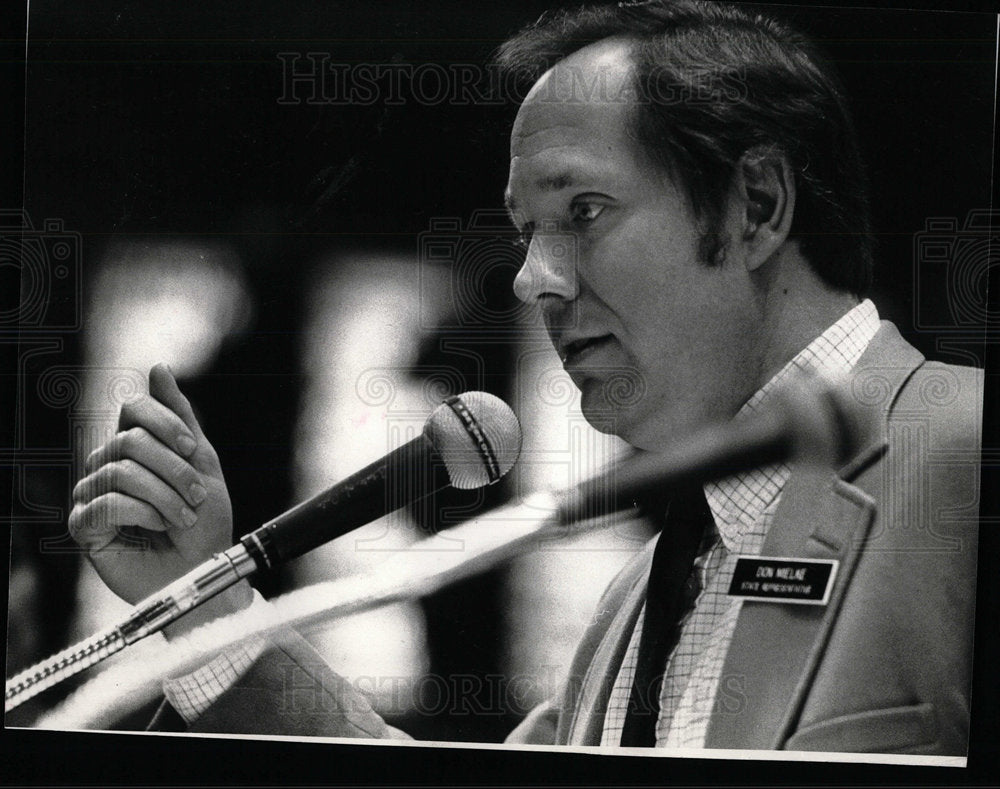 1984 Press Photo Representative Don Mielke Indiana - Historic Images