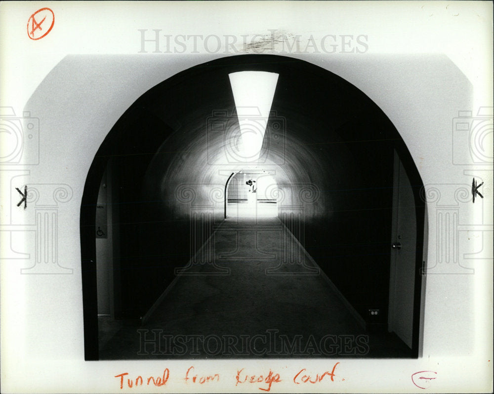 1985 Press Photo Detroit Institue Arts interior - Historic Images