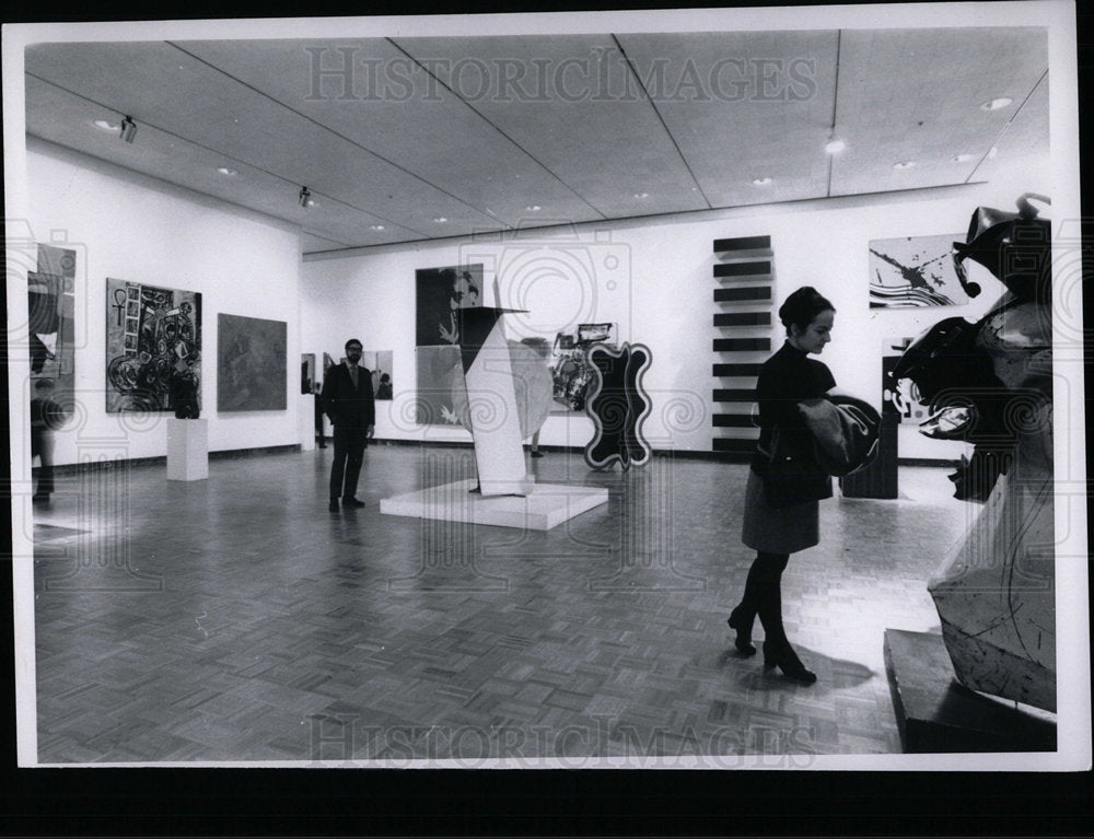 1970 Press Photo Detroit Institute Art Interior  - Historic Images
