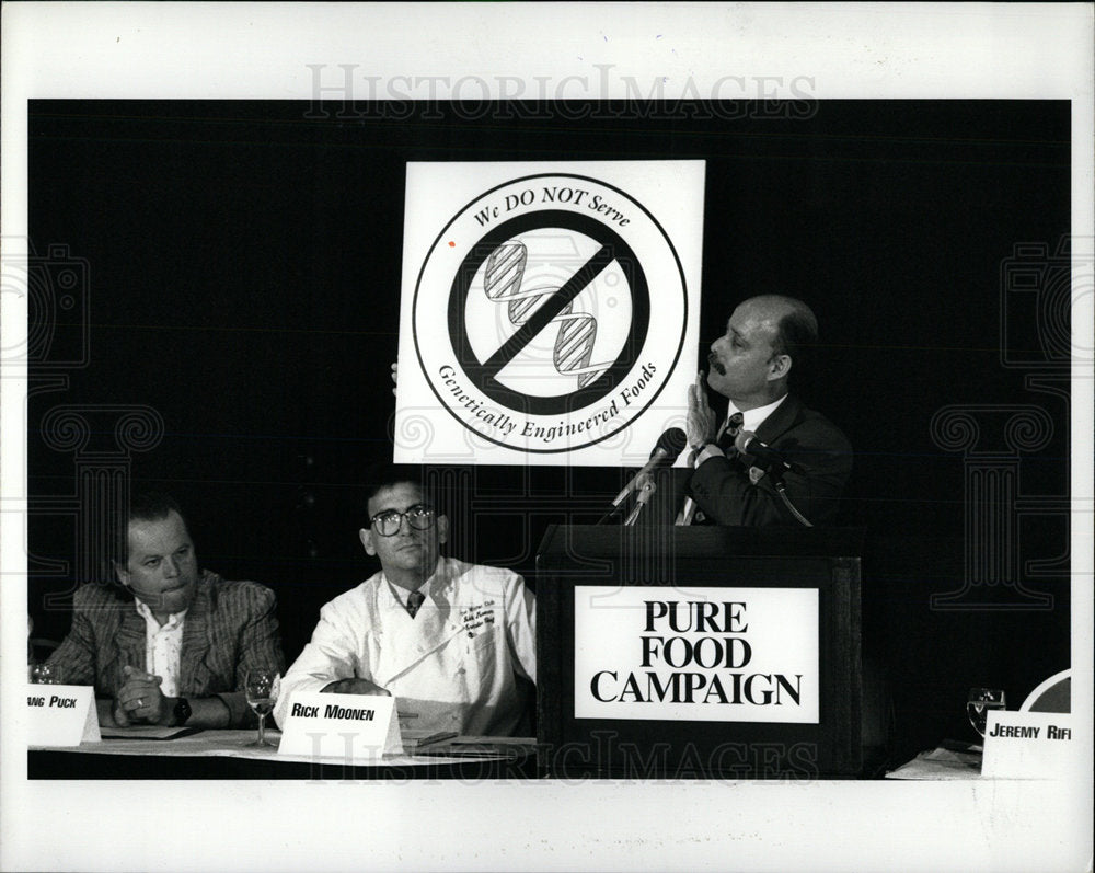 1992 Press Photo Jeremy Rifkin Pure Foods President - Historic Images
