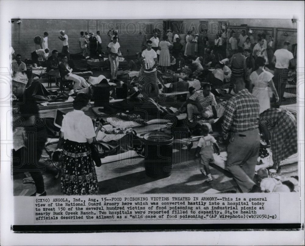 1959 Press Photo National Guard Armory food poisoning - Historic Images