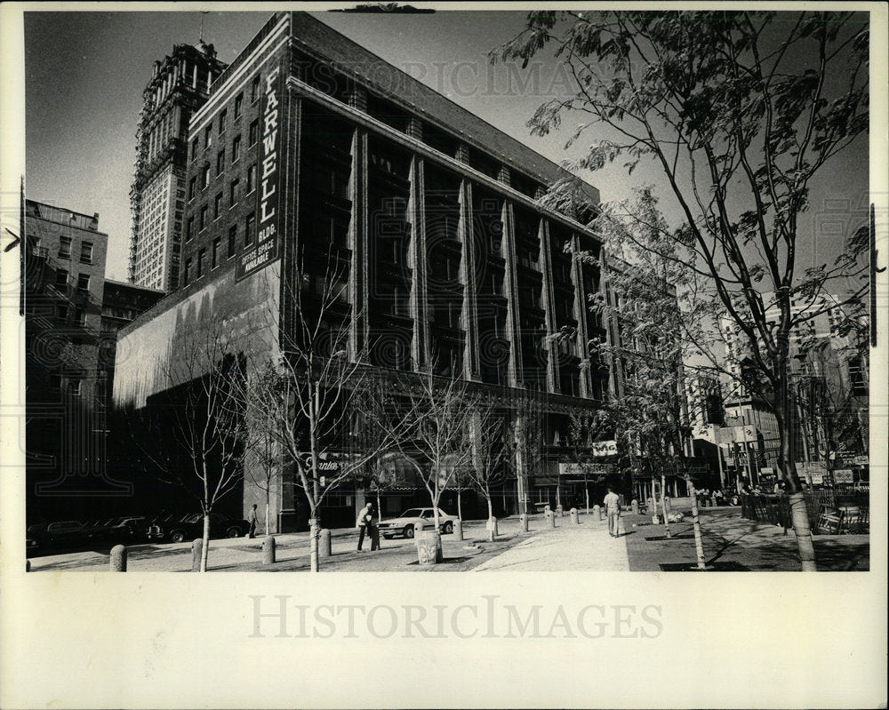 1979 Press Photo Farwell Building Detroit - Historic Images