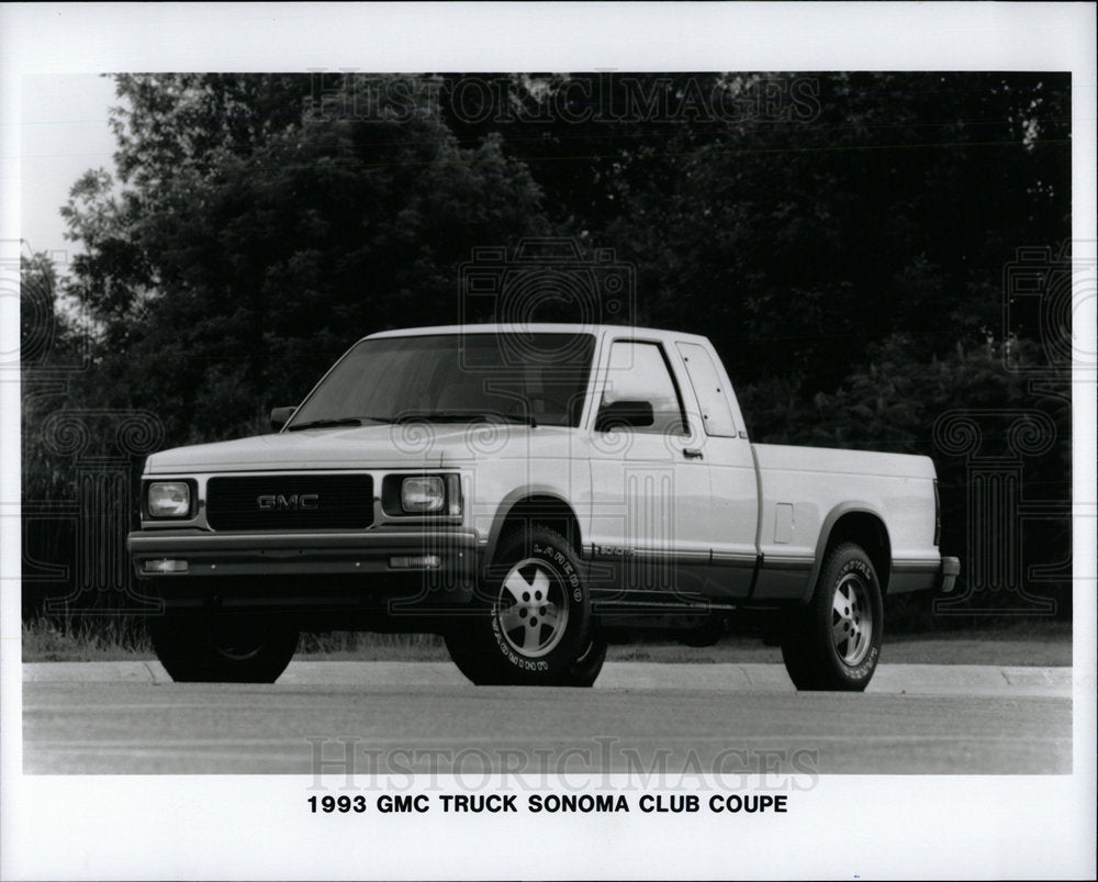 1993 Press Photo GMC Truck Sonoma Club Coupe - Historic Images
