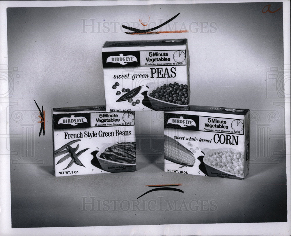 1969 Press Photo Bird&#39;s Eye food products - Historic Images