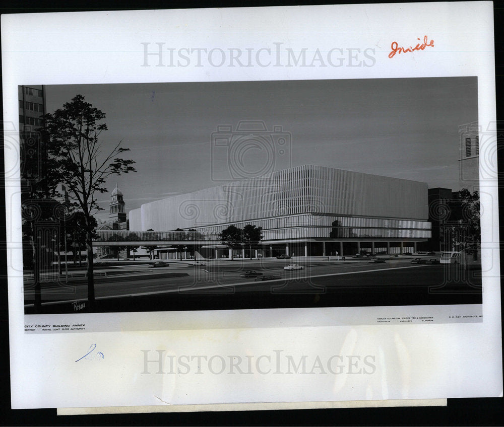 1972 Press Photo City - County building annex - Historic Images