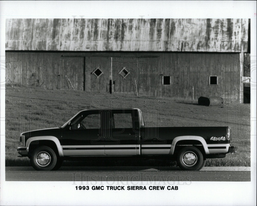 1993 Press Photo 1993 GMC Truck Sierra Crew Cab - Historic Images