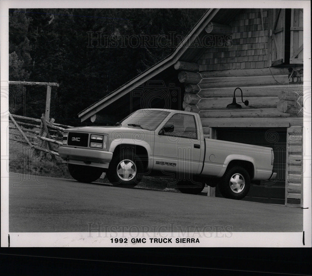 1992 Press Photo 1992 GMC Sierra Truck - Historic Images