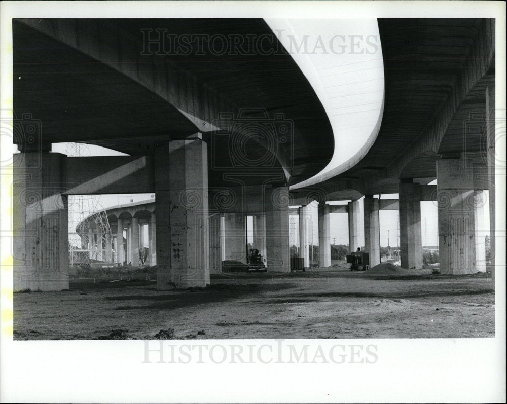 1988 Press Photo new I-75 bridge, Zilwauke, Mich - Historic Images