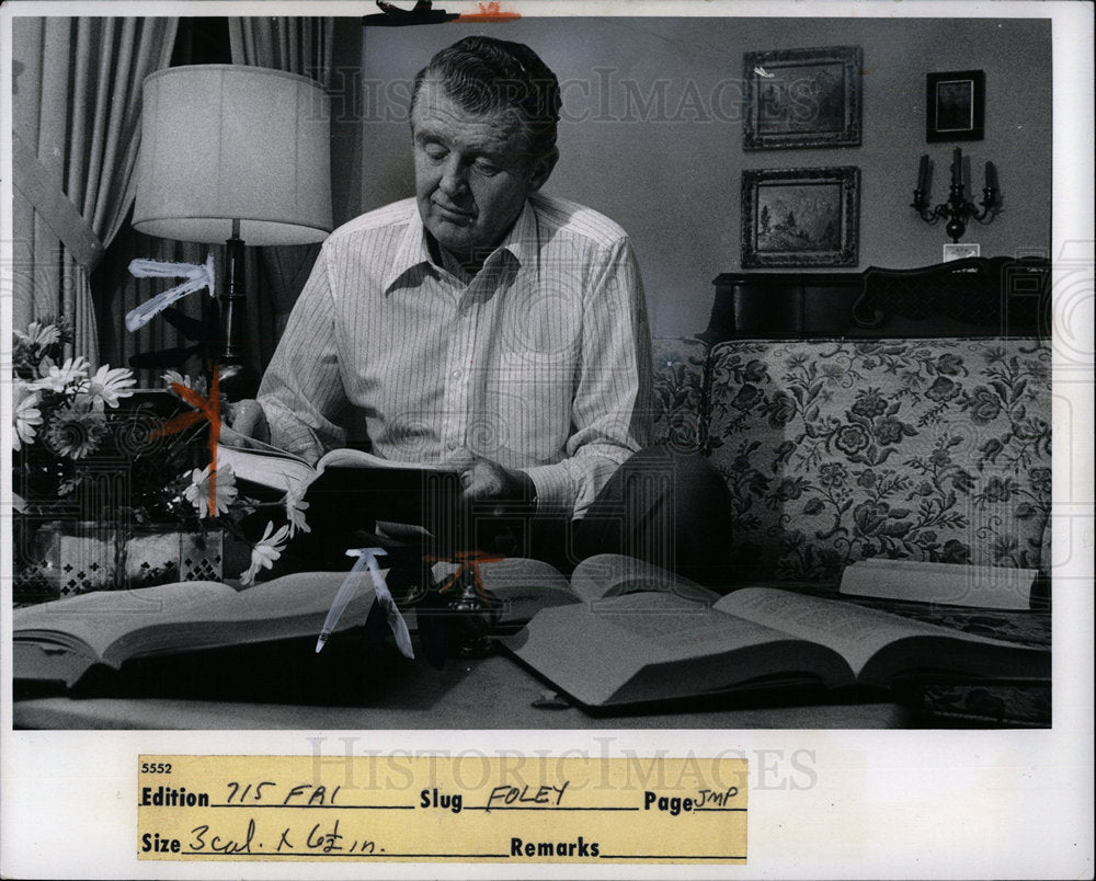 1973 Press Photo Judge Thomas Foley - Historic Images