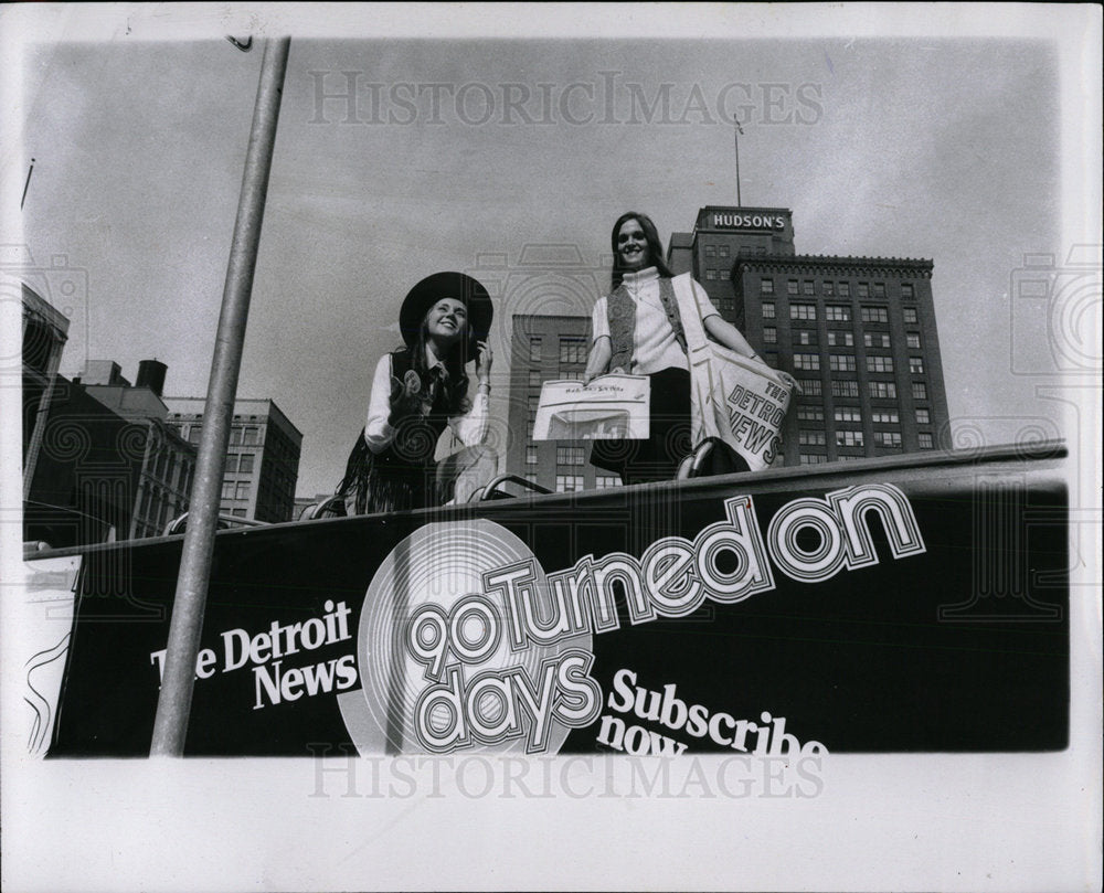 1969 Press Photo DOWNTOWN DETROIT DAYS KERN BLOCK - Historic Images