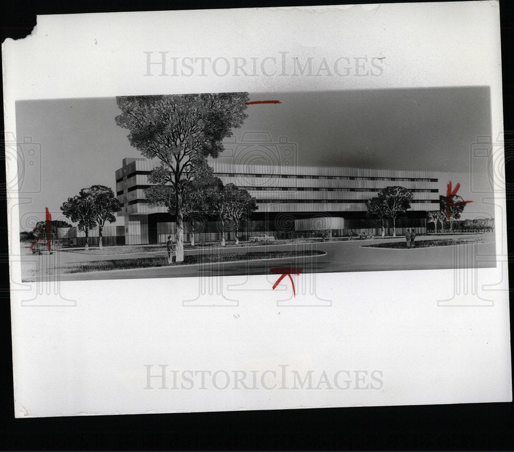 1972 Press Photo Southwest Hospital - Historic Images