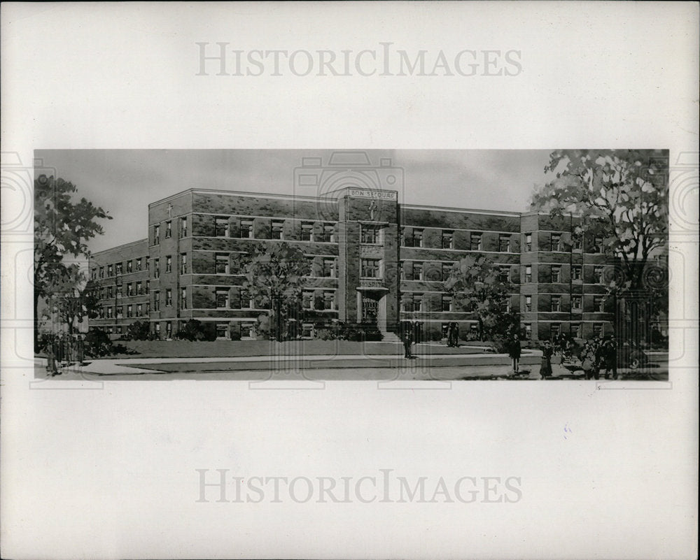 1951 Press Photo Detroit Hospital Bon Secours - RRY52153 - Historic Images