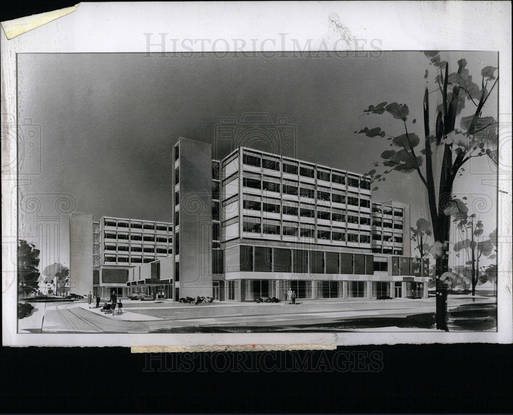 1961 Press Photo Childrens Hospital Mich Conception - Historic Images