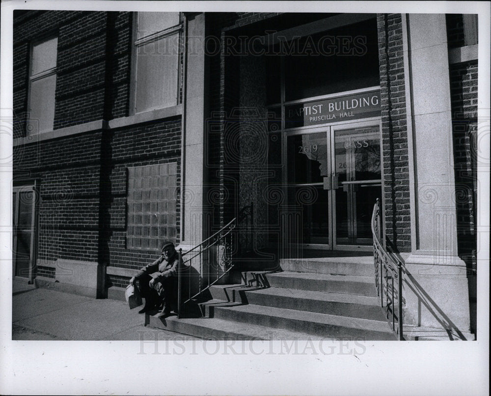 Press Photo Baptist Building Priscilla Hall Detroit - Historic Images