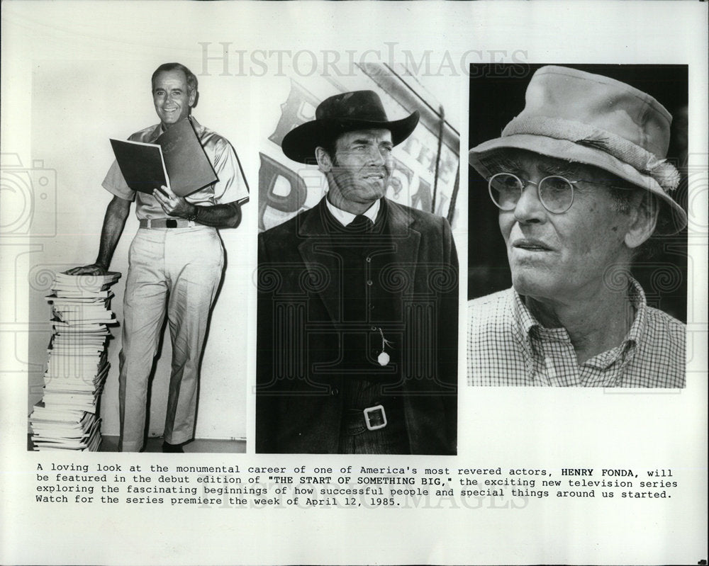 1985 Press Photo Something Big Series Fonda Special - Historic Images
