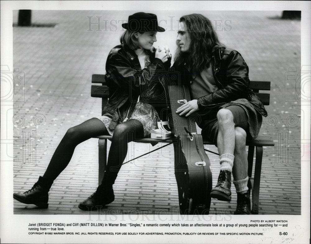1992 Press Photo Singles Film Actors Fonda Dillon - Historic Images
