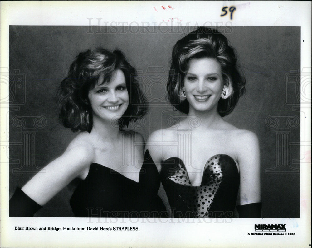 1990 Press Photo Blair Brown &amp; Bridget Fonda  - Historic Images