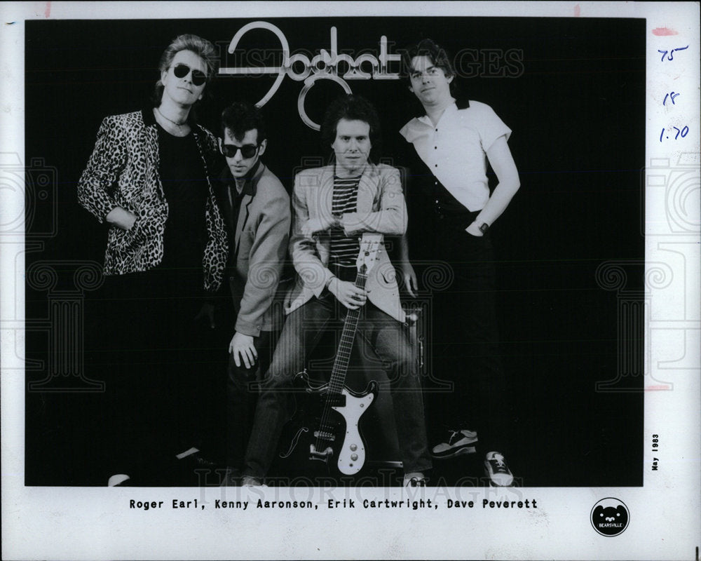 1983 Press Photo Musical Group Foghat Promo Picture - Historic Images
